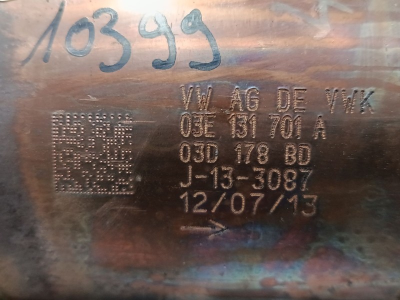 Recambio de catalizador para skoda fabia ii (542) 1.2 referencia OEM IAM 03E131701A 03D178BD 