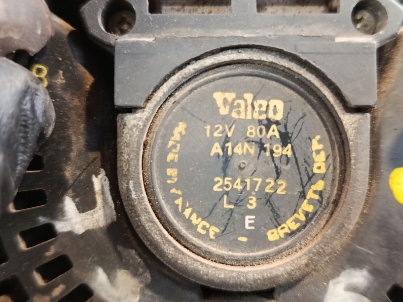 Recambio de alternador para peugeot 205 ii (20a/c) 1.1 referencia OEM IAM 2541722  A14N194