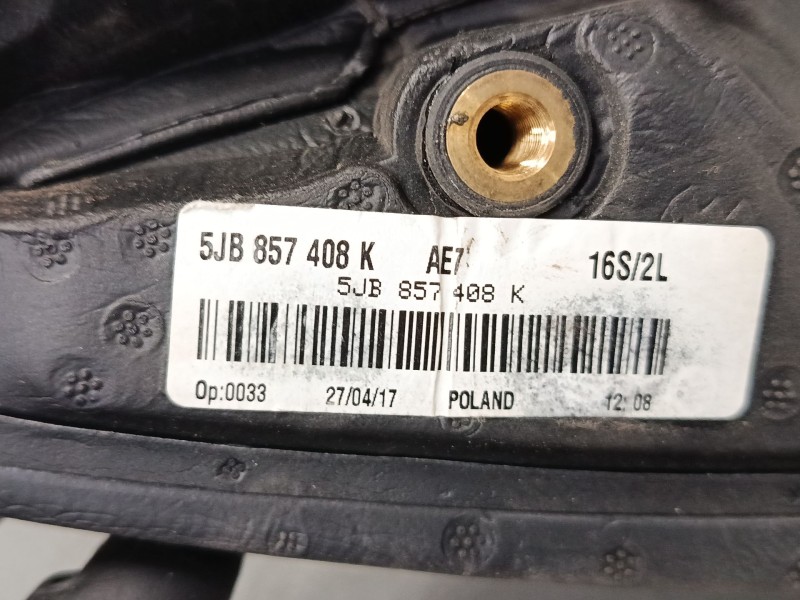 Recambio de retrovisor electrico derecho para skoda rapid (nh3, nk3, nk6) 1.6 tdi referencia OEM IAM 5JB857408K  