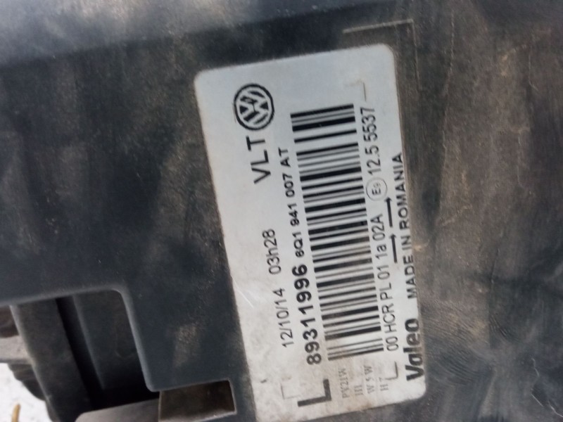 Recambio de faro izquierdo para volkswagen polo iv (9n_, 9a_) 1.4 tdi referencia OEM IAM 89311996  