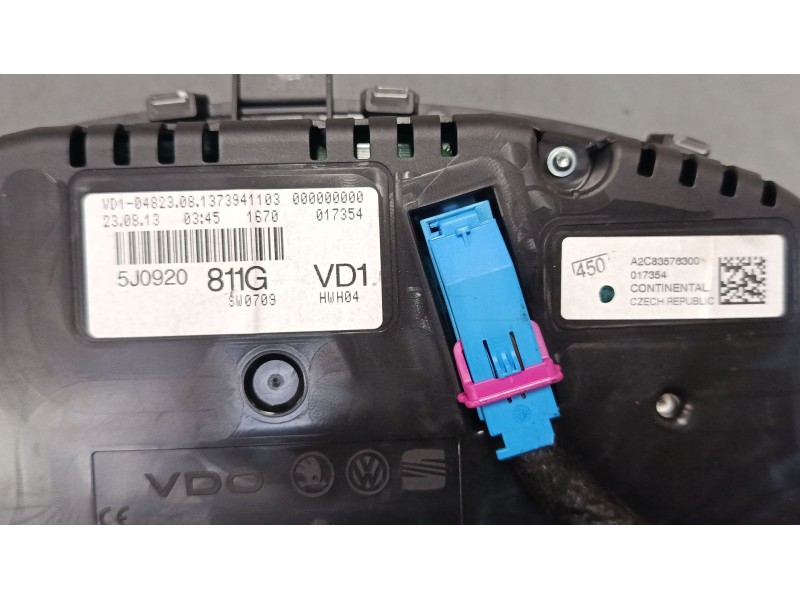 Recambio de cuadro instrumentos para skoda fabia ii (542) 1.2 referencia OEM IAM 5J0920811G  