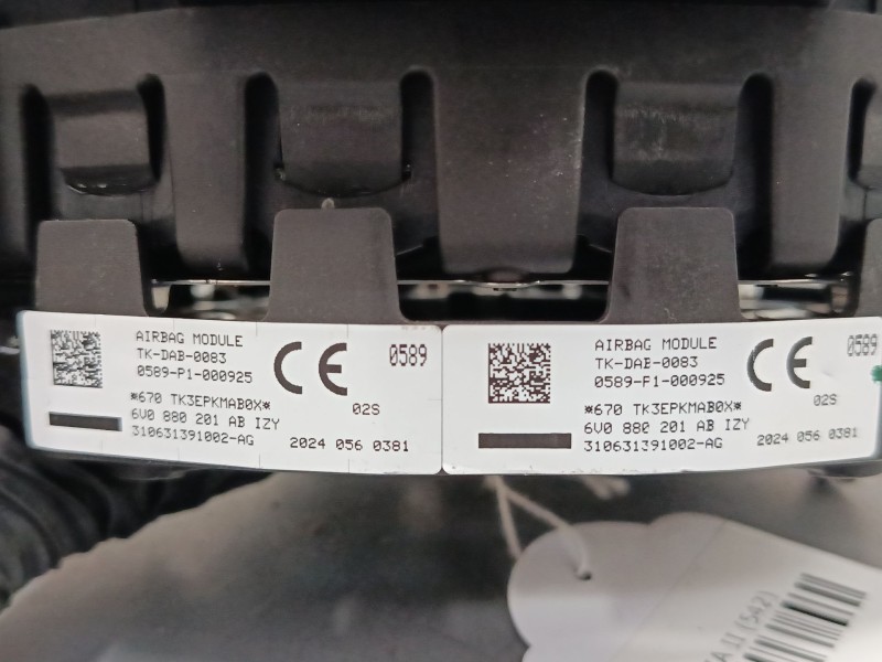 Recambio de airbag volante para skoda fabia ii (542) 1.2 referencia OEM IAM 6V0880201ABIZY 6V0880201AB 