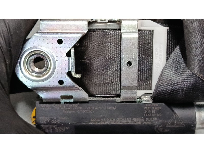 Recambio de cinturon seguridad delantero izquierdo para skoda fabia ii (542) 1.2 referencia OEM IAM   