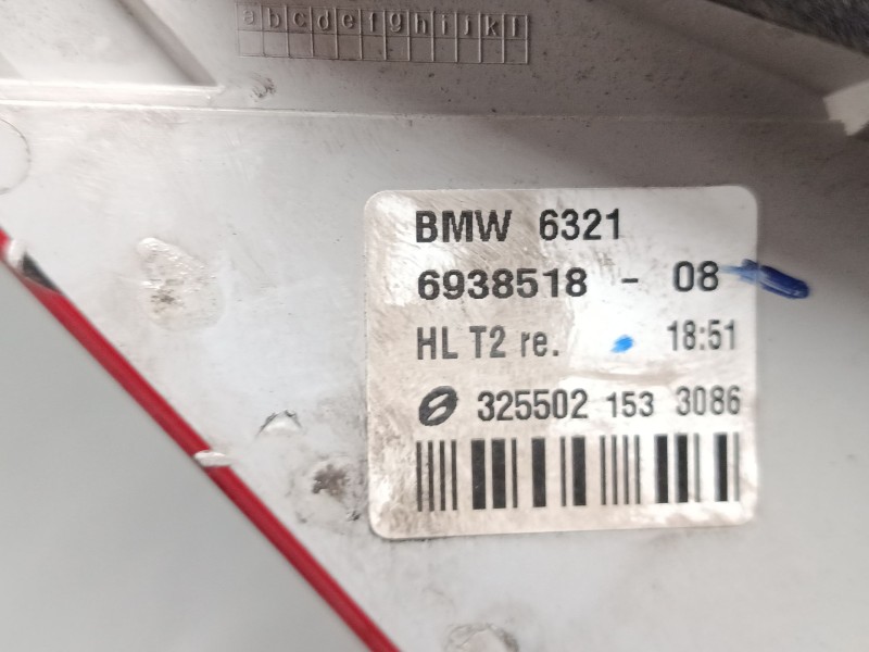 Recambio de piloto trasero porton derecho para bmw 7 (e65, e66, e67) 730 i, li referencia OEM IAM 63216938518  