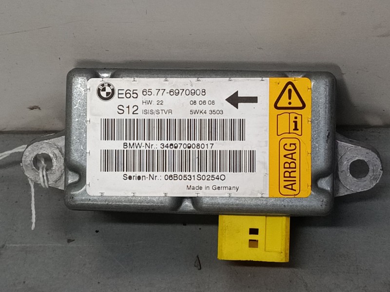 Recambio de centralita airbag para bmw 7 (e65, e66, e67) 730 i, li referencia OEM IAM 65776970908  