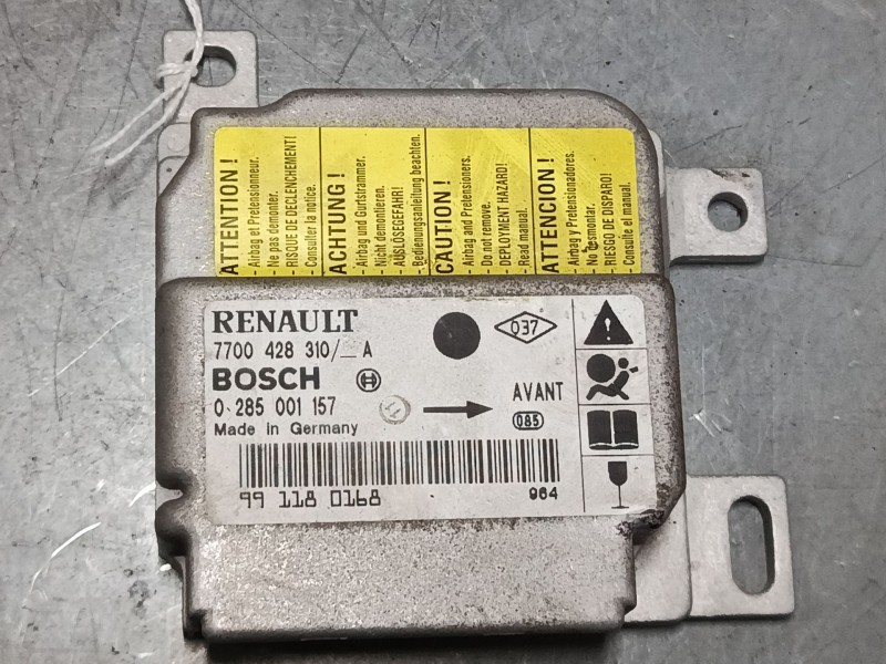 Recambio de centralita airbag para renault clio ii (bb_, cb_) 1.4 (b/cb0c, b/cb0s) referencia OEM IAM 7700428310 0285001157  