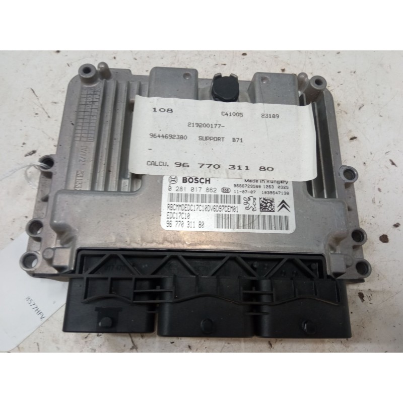 Recambio de centralita motor uce para citroën c4 ii (nc_) 1.6 hdi 90 referencia OEM IAM 9677031180 0281017862 