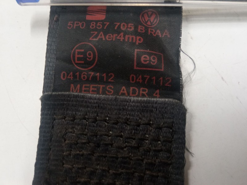 Recambio de cinturon seguridad delantero izquierdo para seat altea (5p1) 1.6 tdi referencia OEM IAM 5P0857705B  