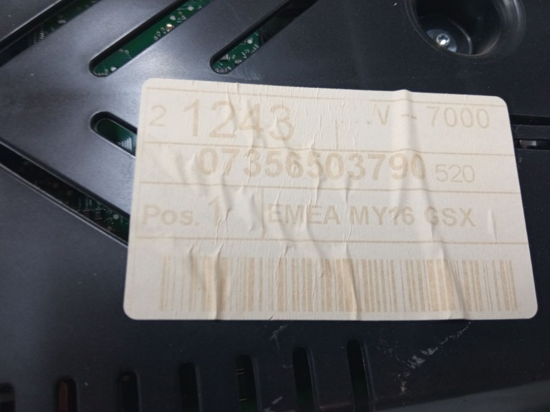 Recambio de cuadro instrumentos para jeep renegade suv (bu, b1, bv) 1.6 crd referencia OEM IAM 735650379  