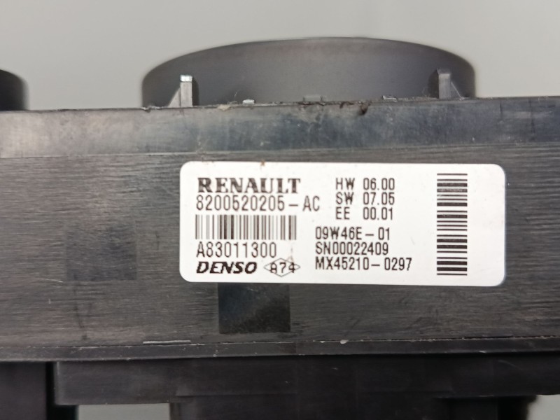 Recambio de mando climatizador para renault kangoo / grand kangoo ii (kw0/1_) 1.5 dci 85 (kw0k, kw0l, kw0b) referencia OEM IAM 8