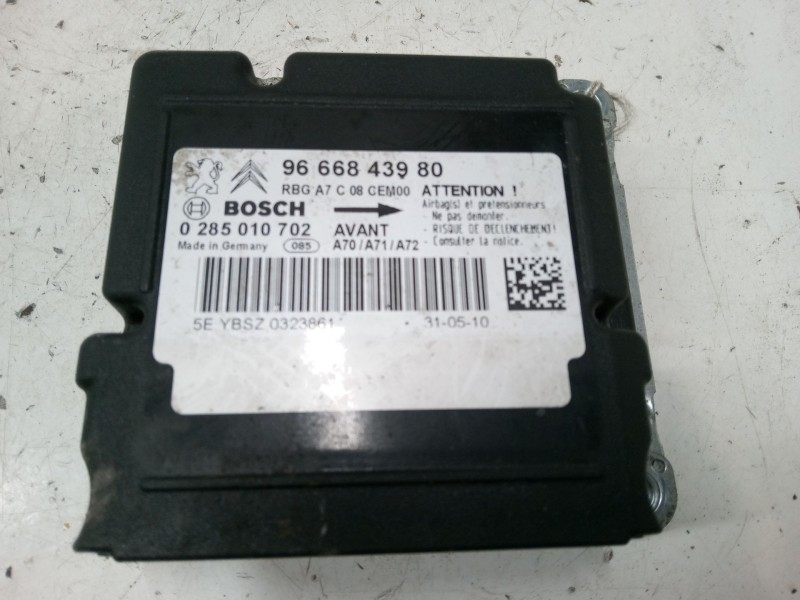 Recambio de centralita airbag para peugeot 207/207+ (wa_, wc_) 1.4 16v referencia OEM IAM 9666843980  