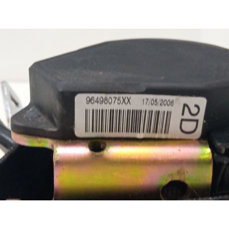 Recambio de cinturon seguridad trasero derecho para peugeot 207/207+ (wa_, wc_) 1.6 hdi referencia OEM IAM 96498075XX  