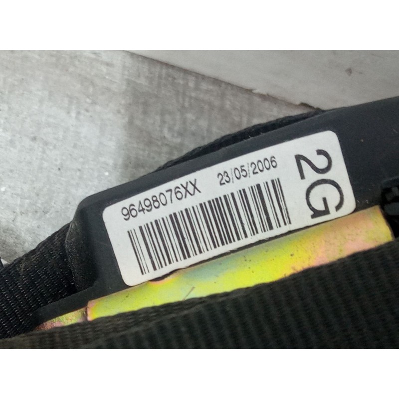 Recambio de cinturon seguridad trasero izquierdo para peugeot 207/207+ (wa_, wc_) 1.6 hdi referencia OEM IAM 96498076XX  