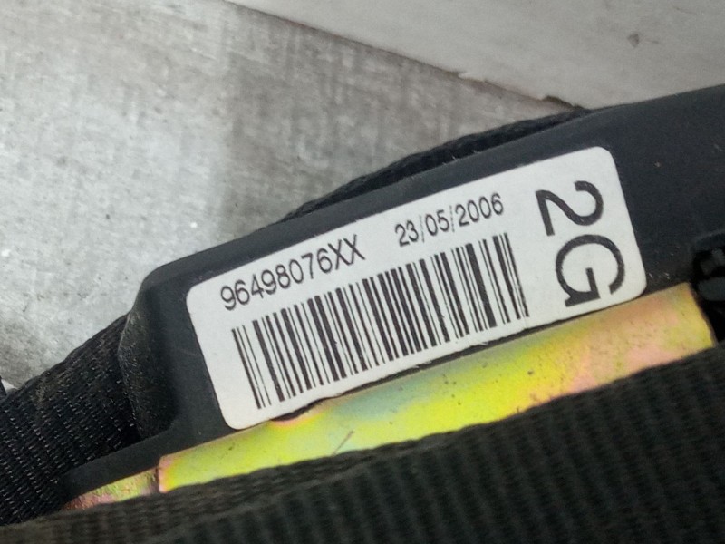 Recambio de cinturon seguridad trasero izquierdo para peugeot 207/207+ (wa_, wc_) 1.6 hdi referencia OEM IAM 96498076XX  