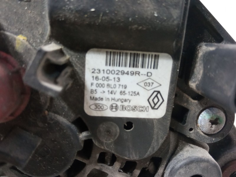 Recambio de alternador para dacia dokker monospace (ke_) 1.5 dci / blue dci 75 (keaj, keah, kejw) referencia OEM IAM 231002949R-
