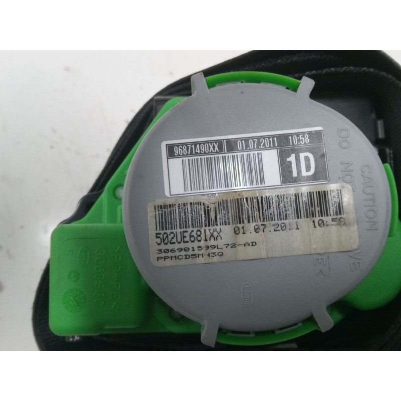 Recambio de cinturon seguridad delantero derecho para citroën c4 ii (nc_) 1.6 hdi 90 referencia OEM IAM 96871491XX  