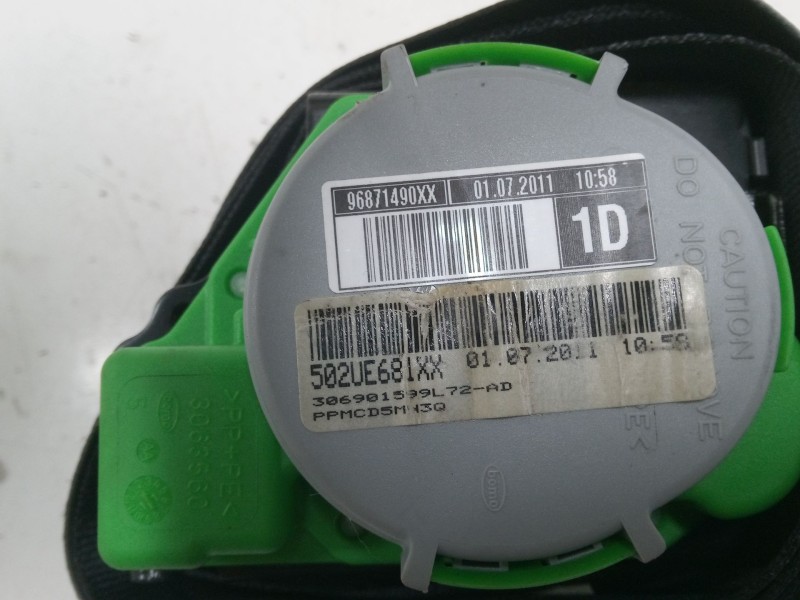 Recambio de cinturon seguridad delantero derecho para citroën c4 ii (nc_) 1.6 hdi 90 referencia OEM IAM 96871491XX  