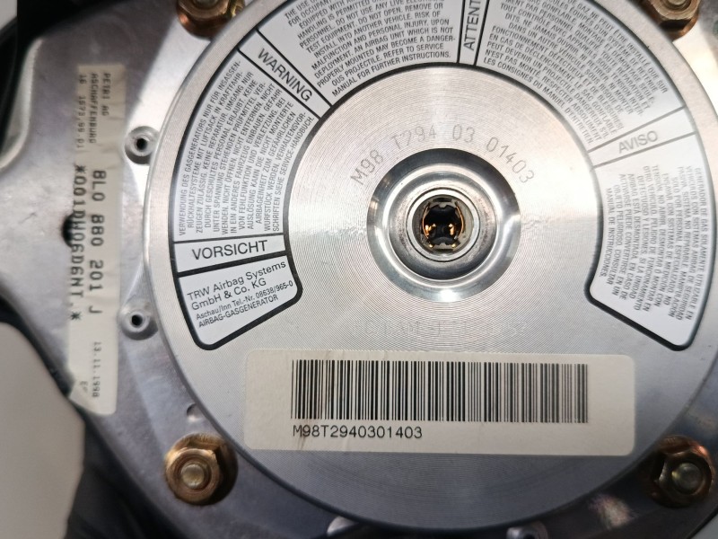 Recambio de airbag volante para audi a3 (8l1) 1.8 t referencia OEM IAM 8L0880201J  
