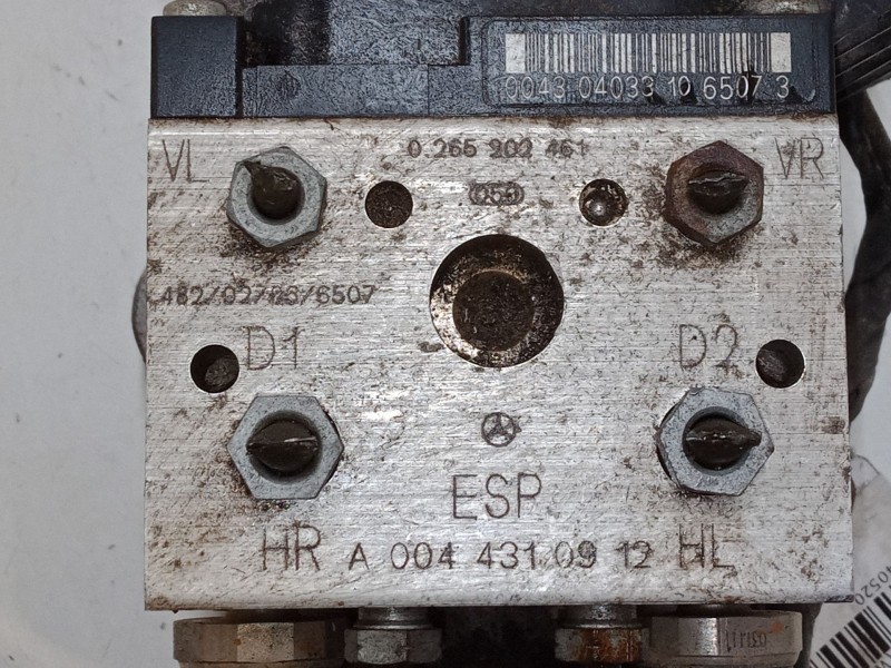 Recambio de abs para mercedes-benz clase a (w168) a 190 (168.032, 168.132) referencia OEM IAM A0044310912  0265202461