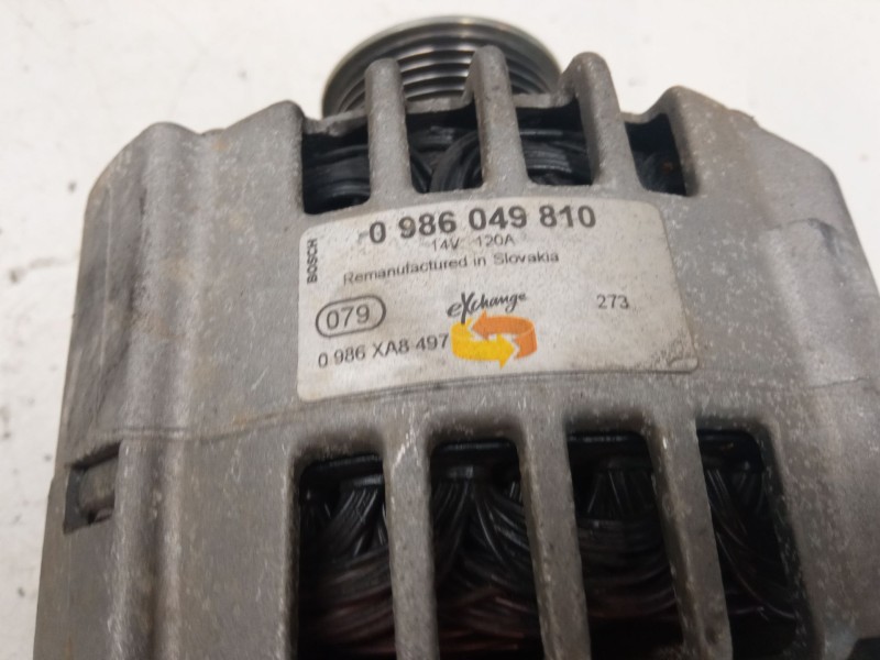 Recambio de alternador para renault kangoo (kc0/1_) 1.5 dci (kc07) referencia OEM IAM 0986049810  