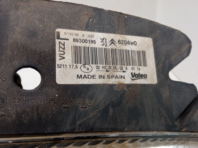 Recambio de faro izquierdo para citroën xsara picasso (n68) 2.0 hdi referencia OEM IAM 89300195  