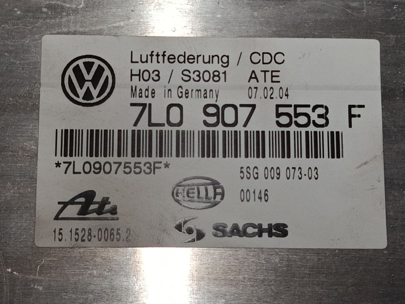 Recambio de centralita suspension para porsche cayenne (9pa) s 4.5 referencia OEM IAM 7L0907553F  