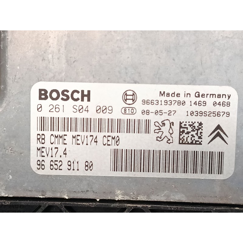 Recambio de centralita motor uce para peugeot 207/207+ (wa_, wc_) 1.4 16v referencia OEM IAM 9665291180  