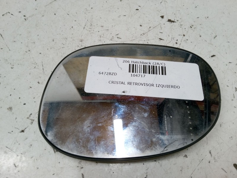Recambio de cristal retrovisor izquierdo para peugeot 206 hatchback (2a/c) 1.4 i referencia OEM IAM   