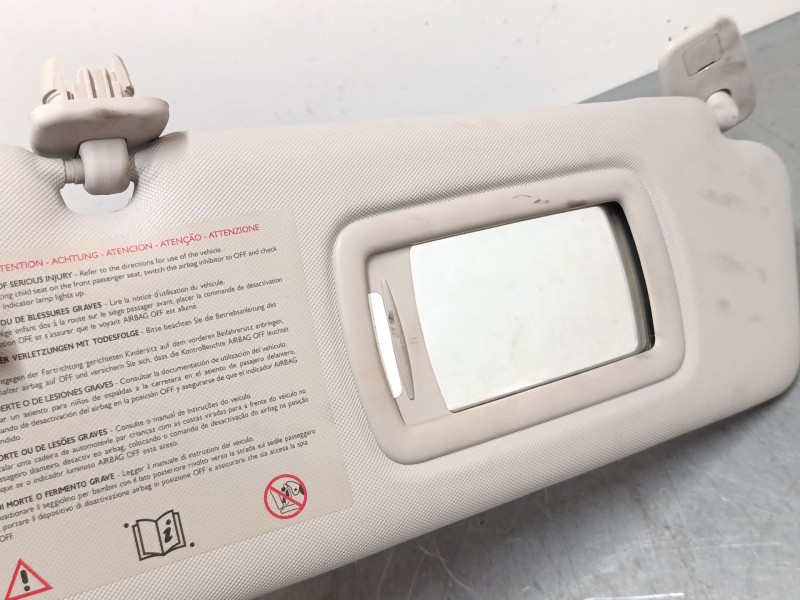 Recambio de parasol derecho para renault megane iii hatchback (bz0/1_, b3_) 1.6 16v (bz1b, bz1h) referencia OEM IAM   