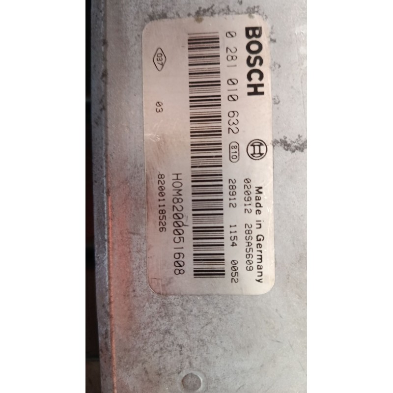 Recambio de centralita motor uce para renault trafic ii furgoneta (fl) 1.9 dci 100 (fl0c) referencia OEM IAM 0281010632 82000516