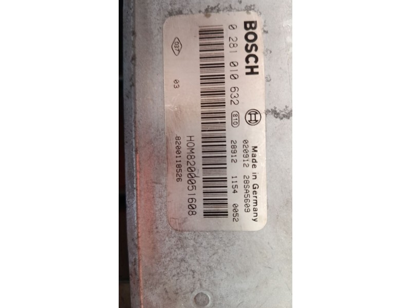 Recambio de centralita motor uce para renault trafic ii furgoneta (fl) 1.9 dci 100 (fl0c) referencia OEM IAM 0281010632 82000516