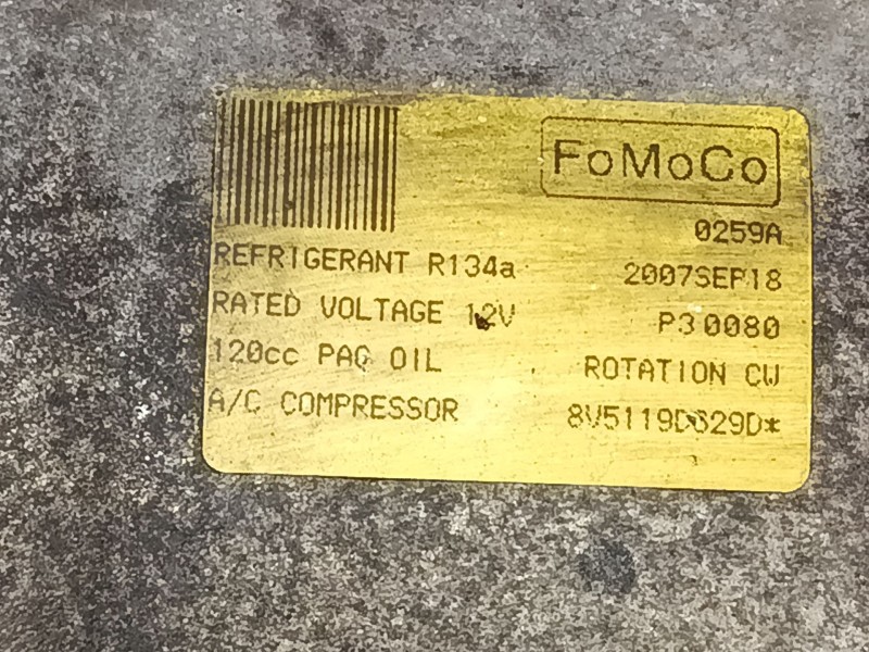 Recambio de compresor a/a para mazda 2 (de_, dh_) 1.4 mzr-cd referencia OEM IAM 8V5119D629D  