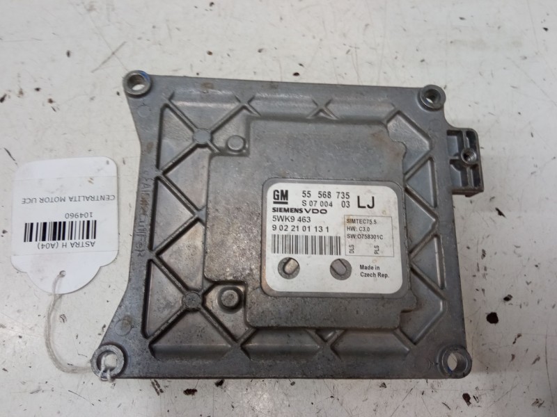 Recambio de centralita motor uce para opel astra h (a04) 1.6 (l48) referencia OEM IAM 55568735 5WK9463 