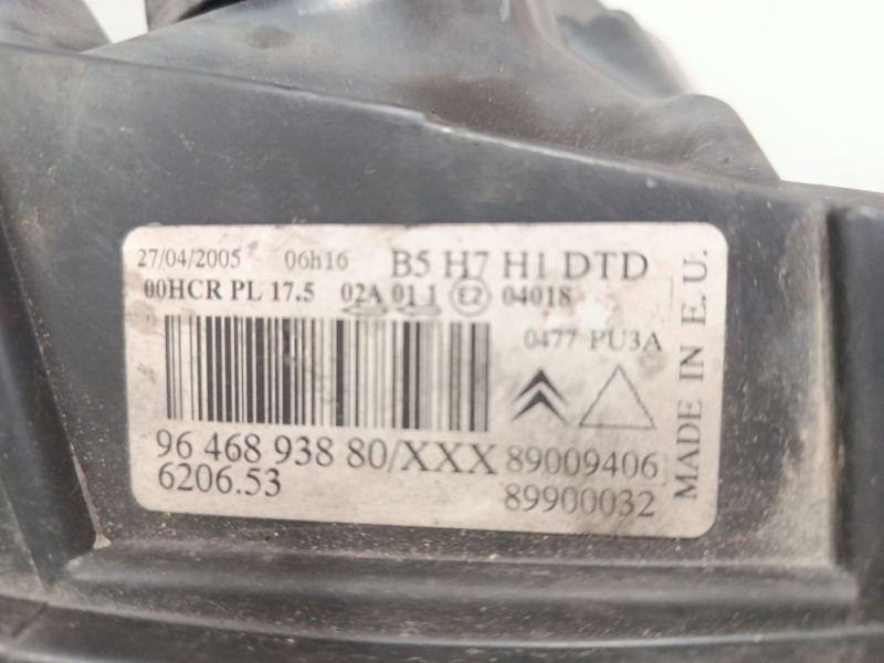 Recambio de faro derecho para citroën c4 coupé (la_) 1.6 hdi referencia OEM IAM 9646893880  
