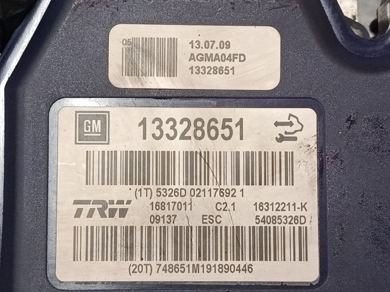Recambio de abs para opel insignia a (g09) 2.0 cdti (68) referencia OEM IAM 13328651  