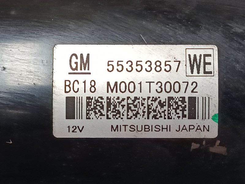 Recambio de motor arranque para opel insignia a (g09) 2.0 cdti (68) referencia OEM IAM 55353857  