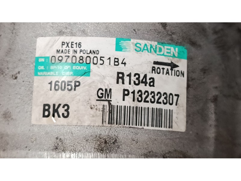 Recambio de compresor a/a para opel insignia a (g09) 2.0 cdti (68) referencia OEM IAM 13232307  