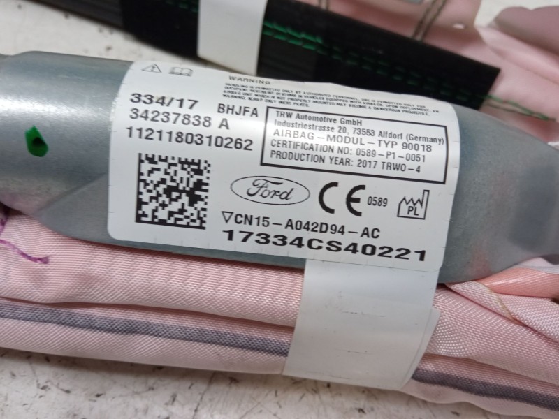 Recambio de airbag cortina delantero derecho para ford ecosport 1.0 ecoboost referencia OEM IAM CN15A042D94AC  