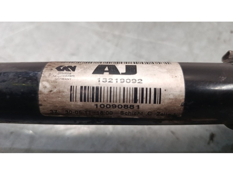 Recambio de transmision delantera derecha para opel insignia a (g09) 2.0 cdti (68) referencia OEM IAM 13219092 10090881 