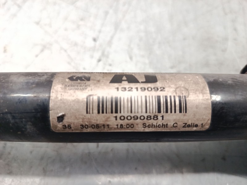 Recambio de transmision delantera izquierda para opel insignia a (g09) 2.0 cdti (68) referencia OEM IAM 13219092 10090881 