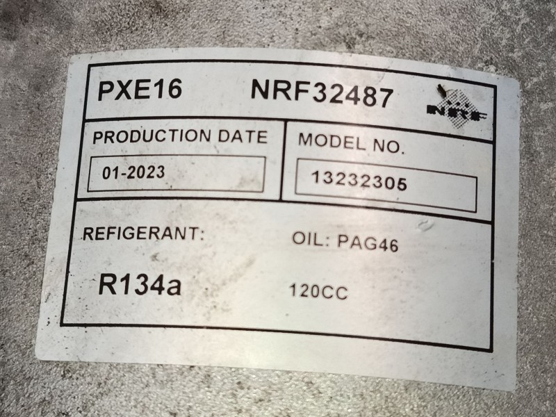 Recambio de compresor a/a para opel insignia a sports tourer (g09) 2.0 cdti (35) referencia OEM IAM 13232305 NRF 32487 