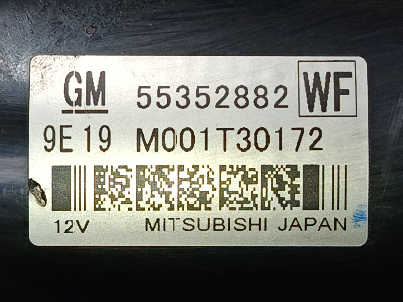 Recambio de motor arranque para opel insignia a sports tourer (g09) 2.0 cdti (35) referencia OEM IAM 55352882 WF M001T30172 