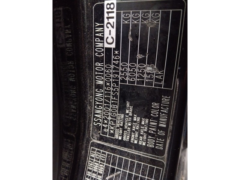 ssangyong rexton / rexton ii (gab_) del año 2005