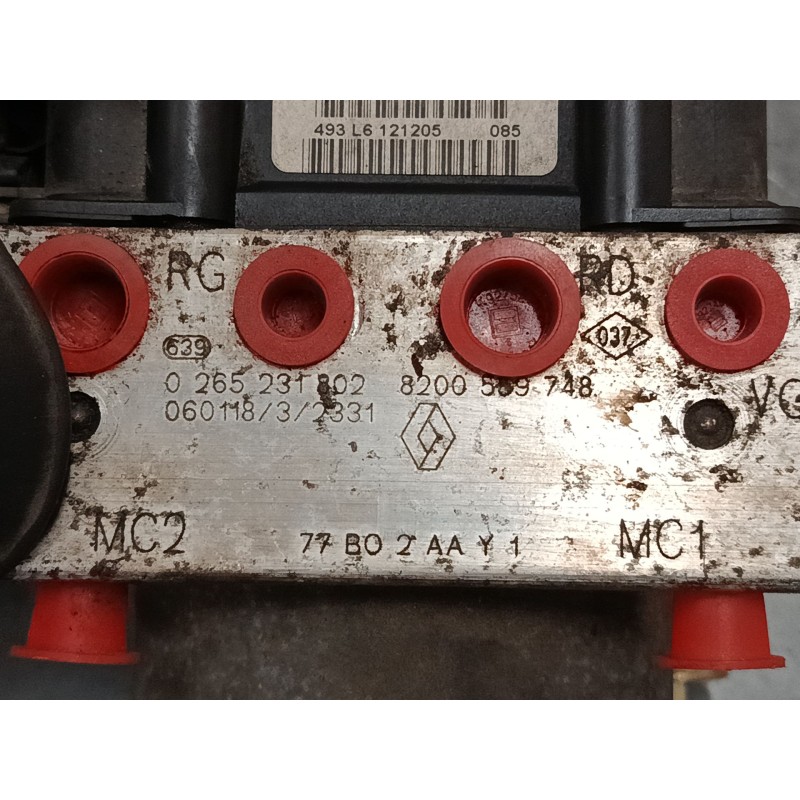 Recambio de abs para renault modus / grand modus (f/jp0_) 1.4 (jp01, jp0j) referencia OEM IAM 8200559748 0265800558 0265231802