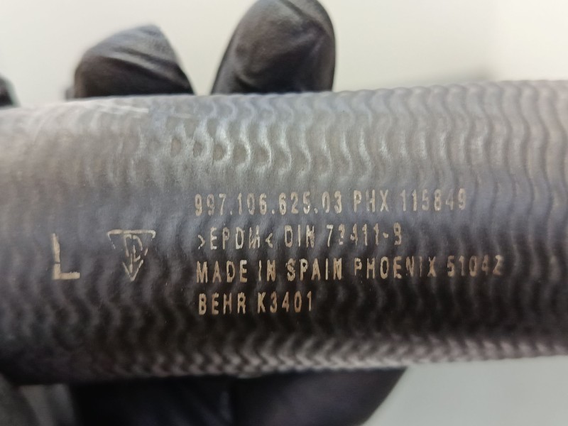 Recambio de tubo agua para porsche cayman (987) s 3.4 referencia OEM IAM 99710662503 99710662104 99710625502