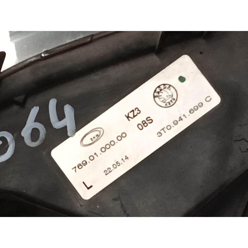 Recambio de faro antiniebla izquierdo para skoda superb ii (3t4) 2.0 tdi 16v referencia OEM IAM 3T0941699C 7690100000 