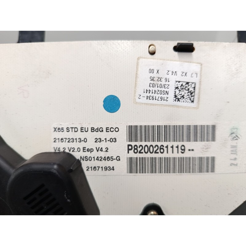 Recambio de cuadro instrumentos para renault clio ii (bb_, cb_) 1.2 (bb0a, bb0f, bb10, bb1k, bb28, bb2d, bb2h, cb0a,... referenc