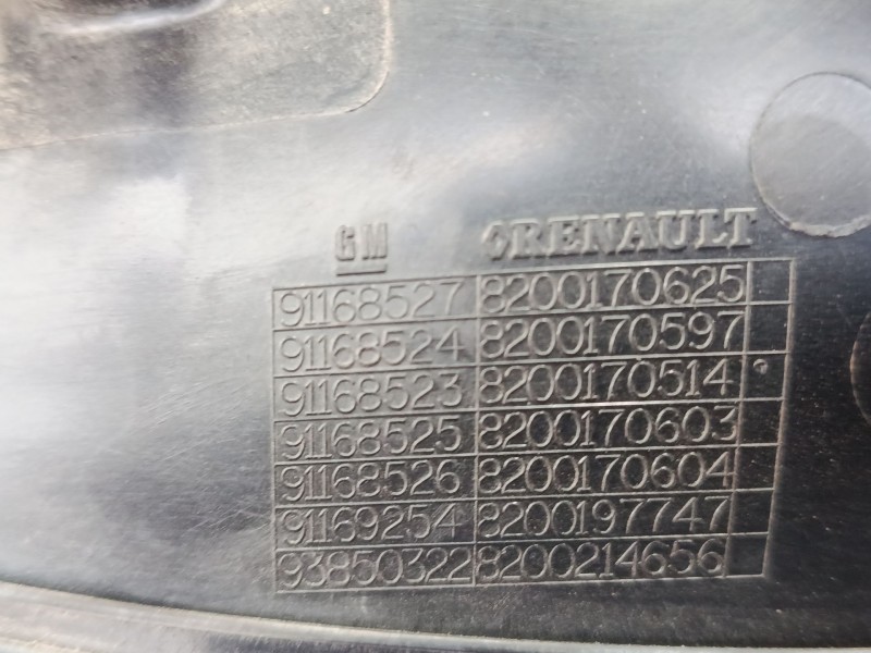 Recambio de maneta exterior puerta delantera izquierda para opel vivaro a furgoneta (x83) 1.9 dti (f7) referencia OEM IAM 911685