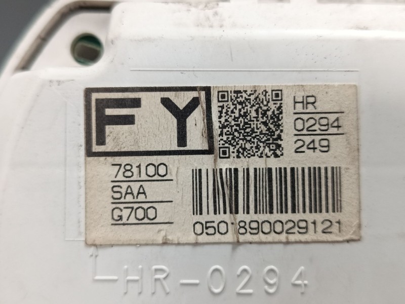 Recambio de cuadro instrumentos para honda jazz ii (gd_, ge3, ge2) 1.3 idsi (gd1) referencia OEM IAM   