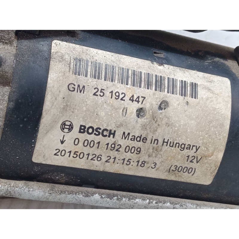 Recambio de motor arranque para opel corsa e (x15) 1.4 (08, 68) referencia OEM IAM 0001192009  